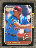 1987 Donruss #113 Von Hayes