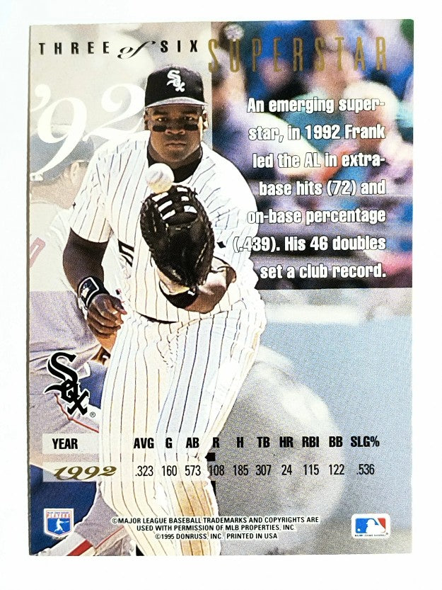1995 Leaf Thomas #3 Frank Thomas/Superstar