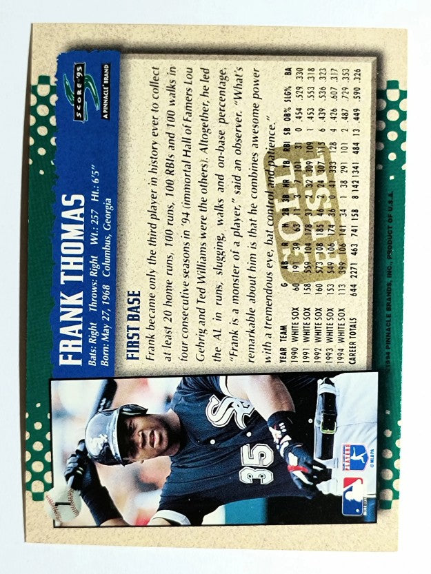 1995 Score Gold Rush #1 Frank Thomas