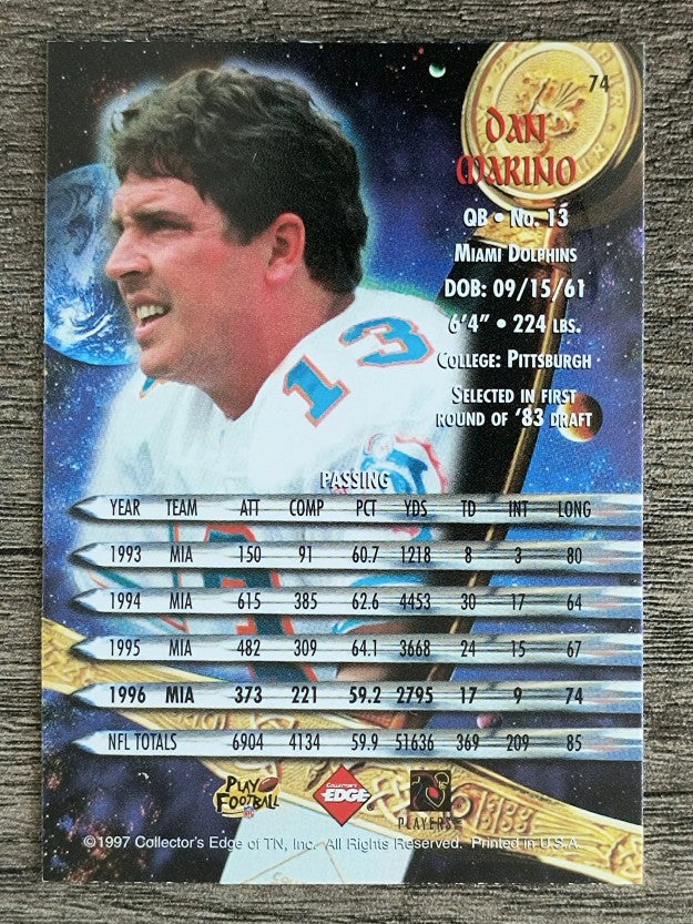 1997 Excalibur #74 Dan Marino