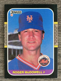 1987 Donruss #241 Roger McDowell