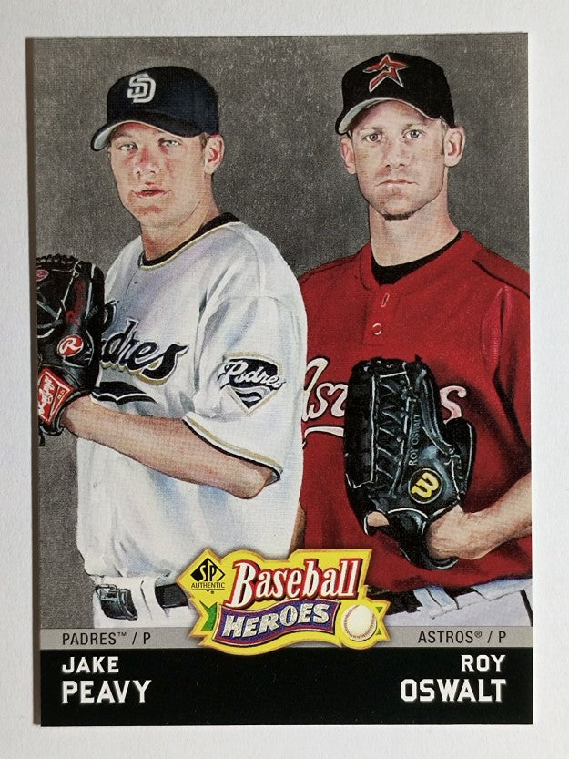 2006 SP Authentic Baseball Heroes #46 Roy Oswalt/Jake Peavy