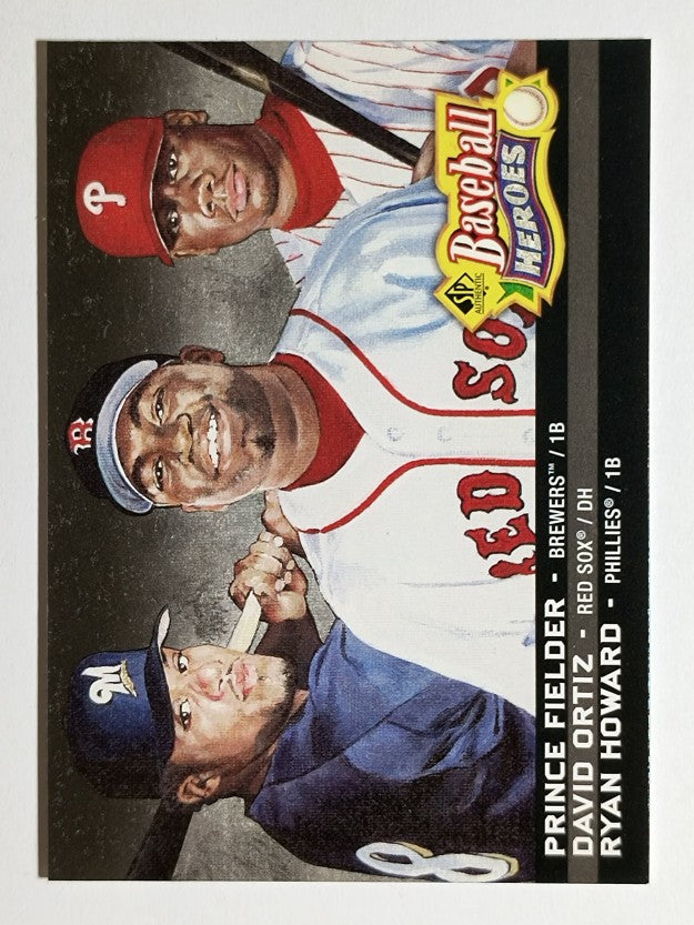 2006 SP Authentic Baseball Heroes #65 David Ortiz/Ryan Howard/Prince Fielder