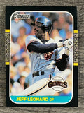 1987 Donruss #391 Jeff Leonard