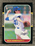 1987 Donruss #402 Rick Honeycutt