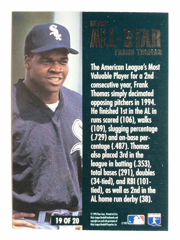 1995 Ultra All-Stars #19 Frank Thomas