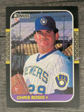 1987 Donruss #478 Chris Bosio RC