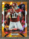 2021 Panini Prizm Draft Picks Prizms Orange Ice #183 Mac Jones AA