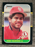 1987 Donruss #510 Jose Oquendo