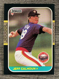 1987 Donruss #578 Jeff Calhoun