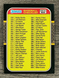 1987 Donruss #600 Checklist 558-660