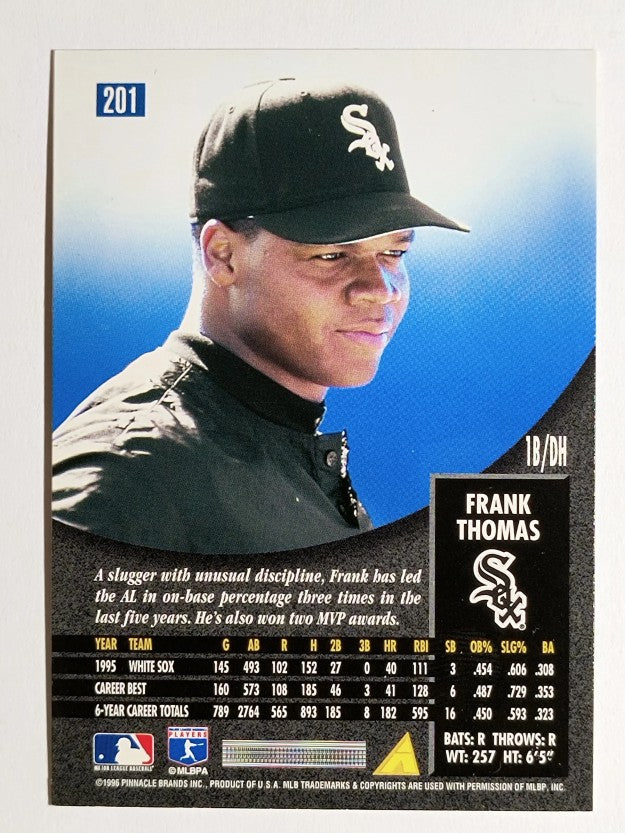 1996 Pinnacle Foil #201 Frank Thomas