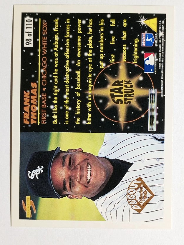 1996 Score Dugout Collection #B98 Frank Thomas SS