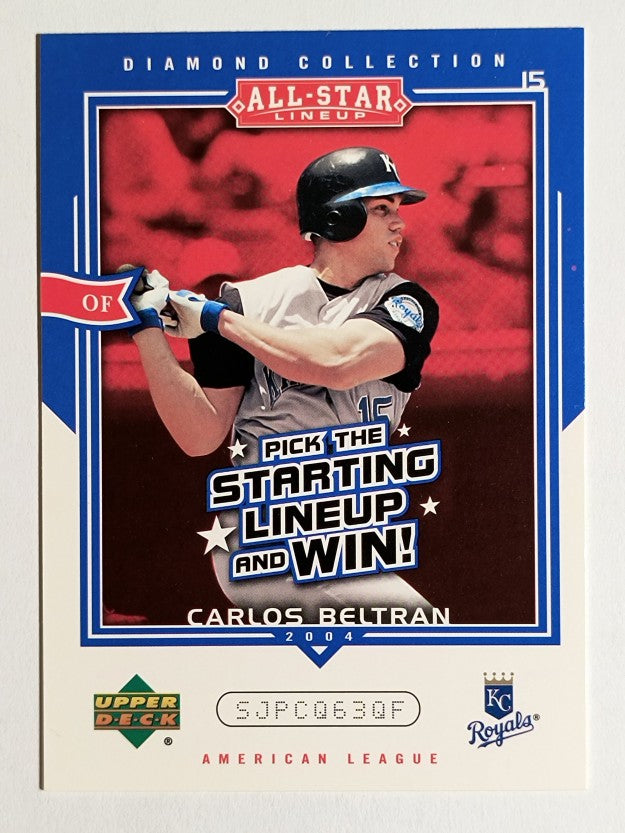 2004 UD Diamond All-Star Promo #CB Carlos Beltran