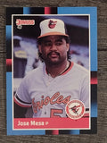 1988 Donruss #601 Jose Mesa RC