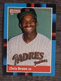 1988 Donruss #483 Chris Brown