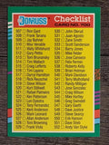1991 Donruss #700 Checklist 507-604