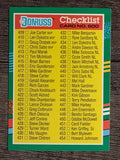 1991 Donruss #600 Checklist 409-506