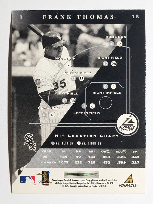 1997 Zenith #1 Frank Thomas