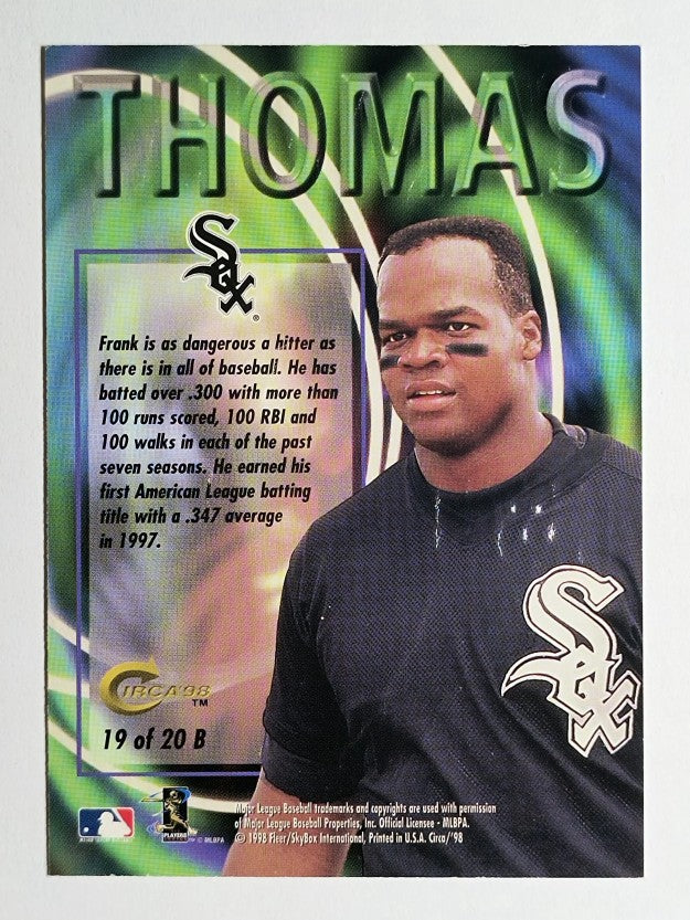 1998 Circa Thunder Boss #19 Frank Thomas