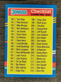 1991 Donruss #300 Checklist 180-255