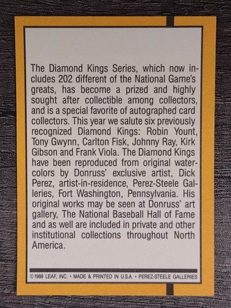 1989 Donruss #27 DK Checklist 1-26 DP