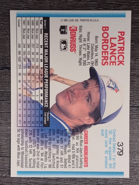 1992 Donruss #379 Pat Borders