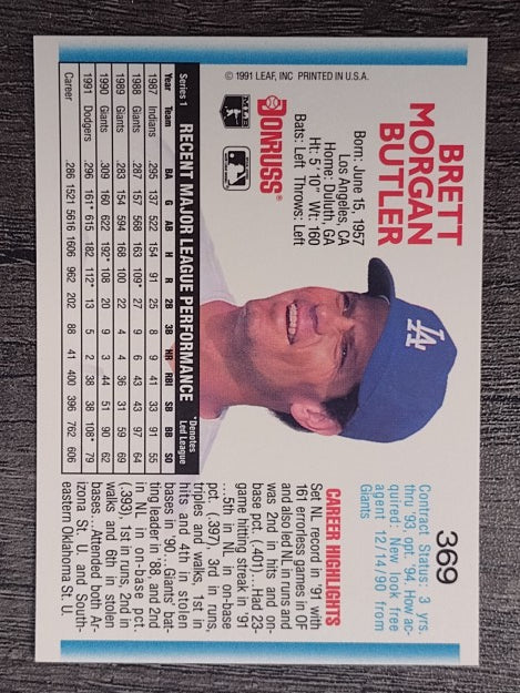 1992 Donruss #369 Brett Butler