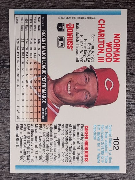 1992 Donruss #102 Norm Charlton