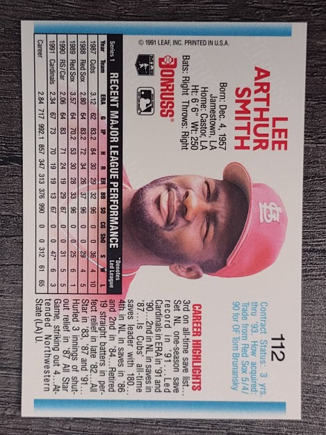 1992 Donruss #112 Lee Smith