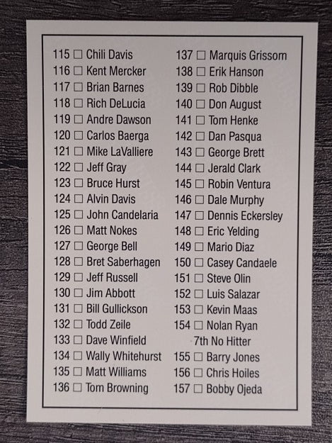 1992 Donruss #160 Checklist 80-157