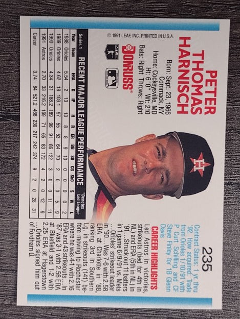 1992 Donruss #235 Pete Harnisch