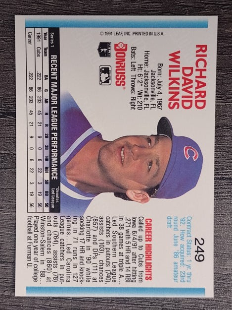 1992 Donruss #249 Rick Wilkins