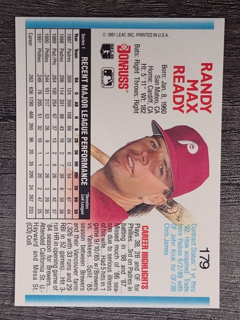 1992 Donruss #179 Randy Ready