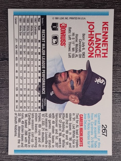1992 Donruss #267 Lance Johnson