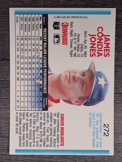 1992 Donruss #272 Jimmy Jones