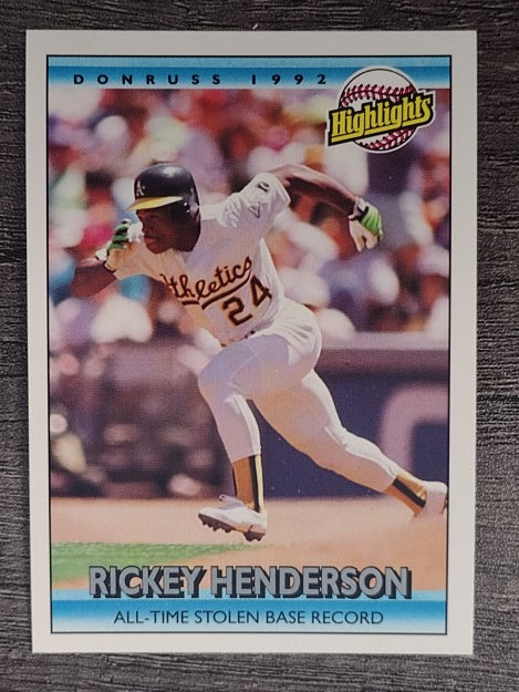 1992 Donruss #215 Rickey Henderson HL