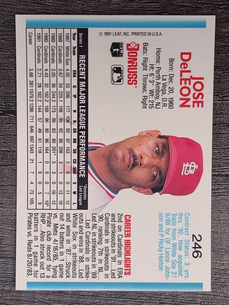 1992 Donruss #246 Jose DeLeon