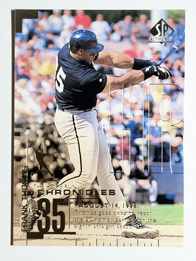 1999 SP Authentic Home Run Chronicles #HR19 Frank Thomas