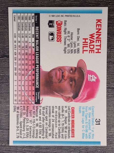 1992 Donruss #31 Ken Hill