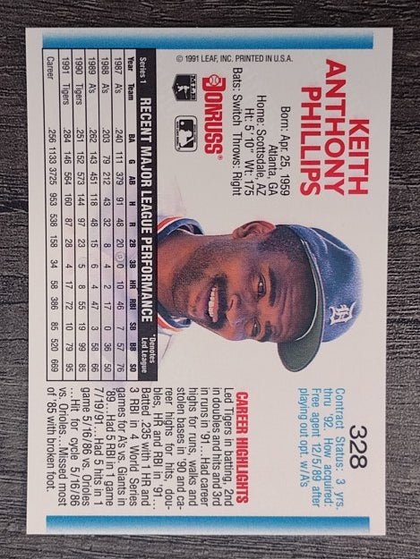 1992 Donruss #328 Tony Phillips