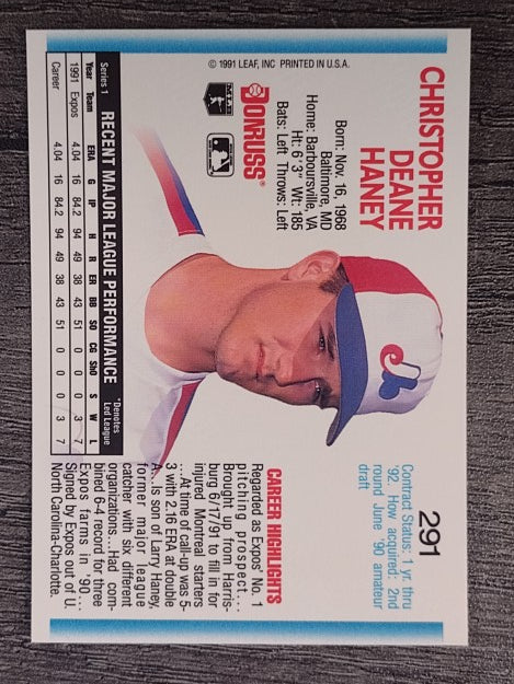 1992 Donruss #291 Chris Haney