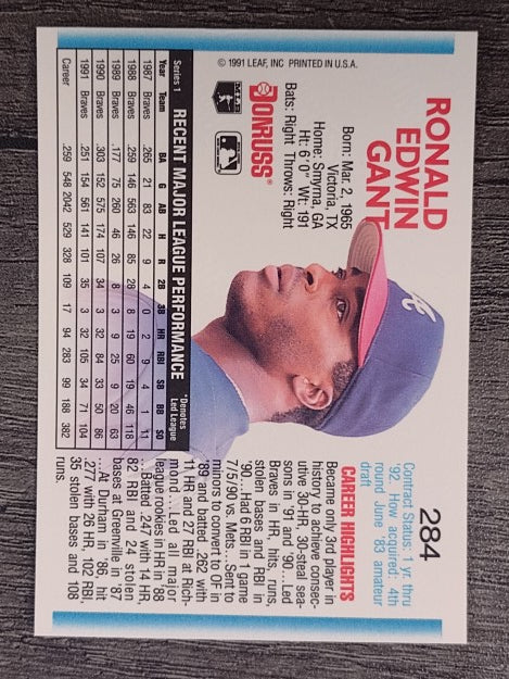 1992 Donruss #284 Ron Gant