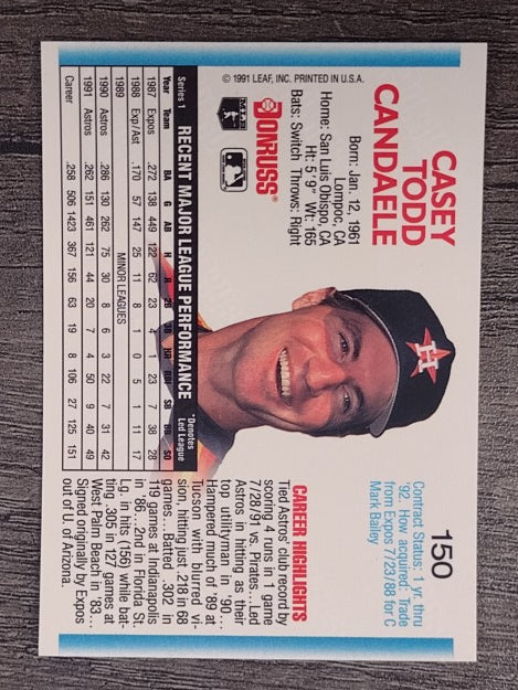 1992 Donruss #150 Casey Candaele