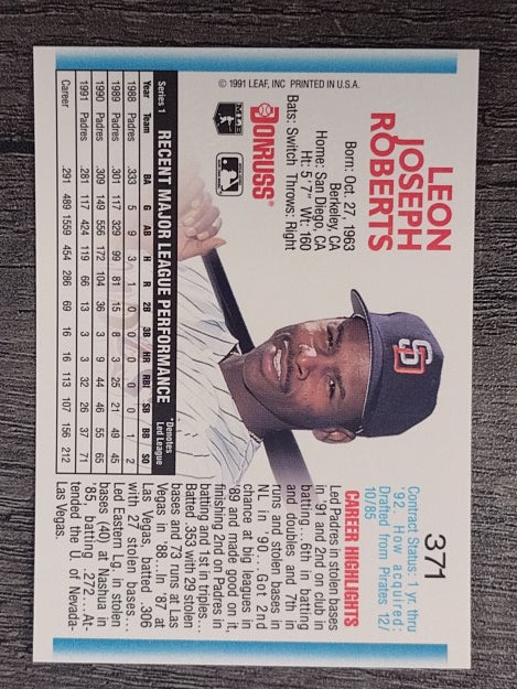 1992 Donruss #371 Bip Roberts