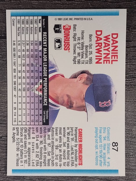 1992 Donruss #87 Danny Darwin