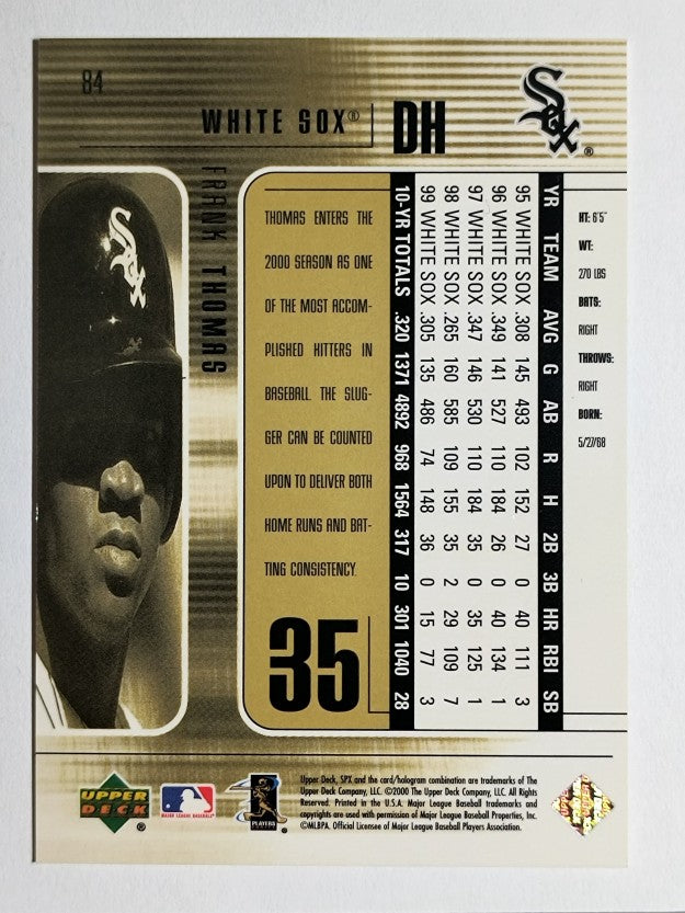 2000 SPx #84 Frank Thomas