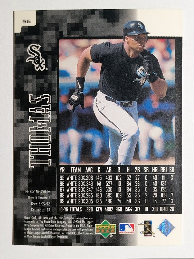 2000 UD Ionix #56 Frank Thomas