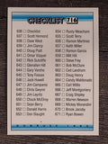 1992 Donruss #716 Checklist 636-716