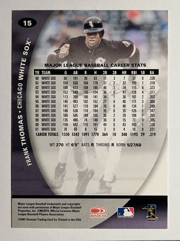 2001 Donruss Class of 2001 #15 Frank Thomas